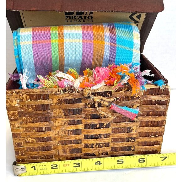 Kenya Africa Tribal Ethnic Scarf Beach Towel Wrap Safari Cotton Table Cloth READ - Picture 7 of 11